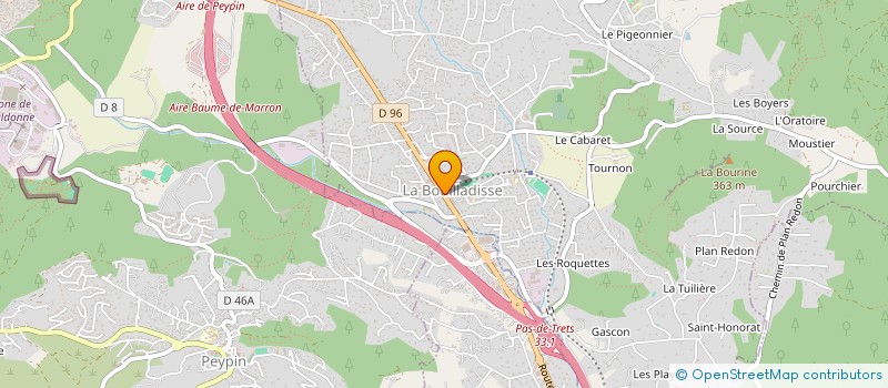 localisation de l'entreprise MONSIEUR MICHAEL OLIVE  LA BOUILLADISSE