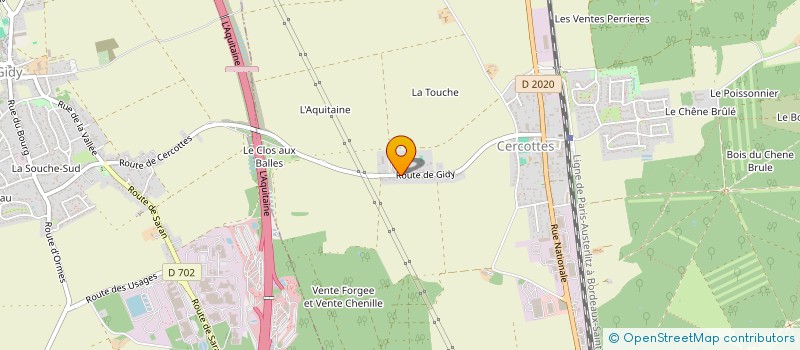localisation de l'entreprise MONSIEUR MICHAEL OLLIVIER à CERCOTTES