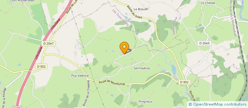 localisation de l'entreprise MONSIEUR MICHAEL PAINTER  SAINT-YBARD