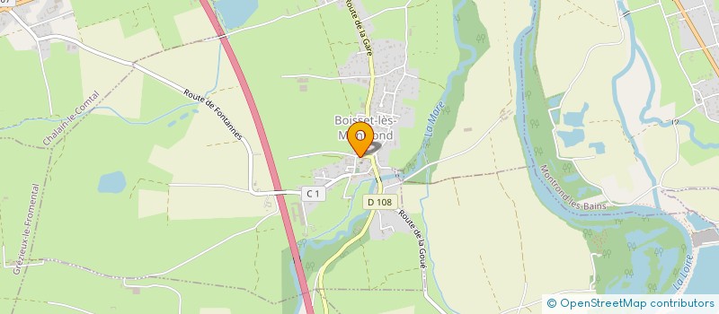 localisation de l'entreprise MONSIEUR MICHAEL PALANDRE  BOISSET-LES-MONTROND