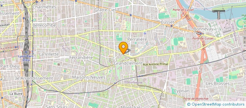 localisation de l'entreprise MONSIEUR MICHAEL PARTOUCHE  VILLEURBANNE