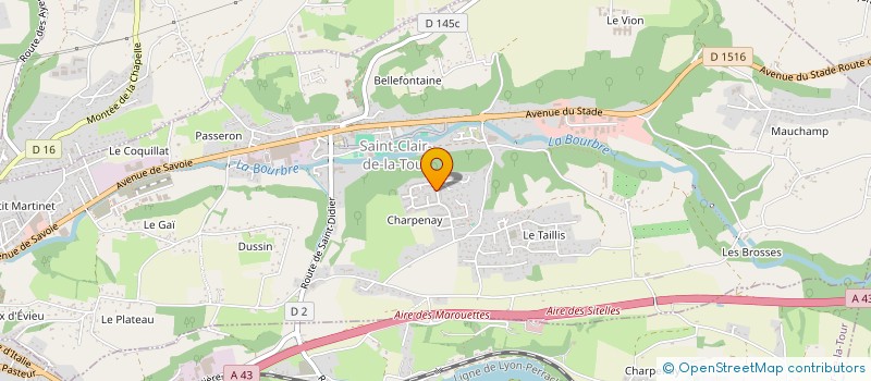 localisation de l'entreprise MONSIEUR MICHAEL PELLICER  SAINT-CLAIR-DE-LA-TOUR