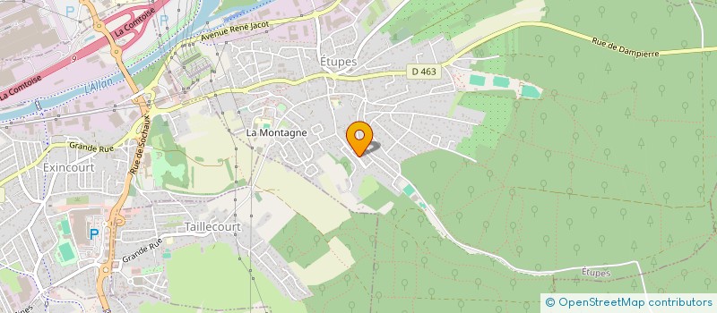 localisation de l'entreprise MONSIEUR MICHAEL PENEL  ETUPES