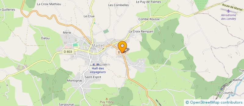 localisation de l'entreprise MONSIEUR MICHAEL PENVEN  MARTEL