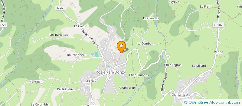 localisation de l'entreprise MONSIEUR MICHAEL PERONNET  ROZIER-EN-DONZY