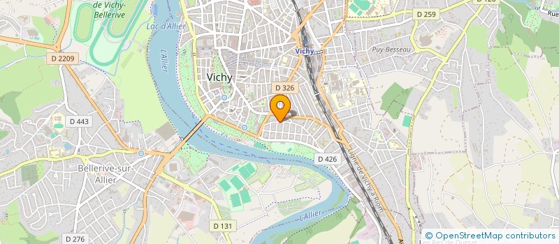 localisation de l'entreprise MONSIEUR MICHAEL PERRIN à VICHY
