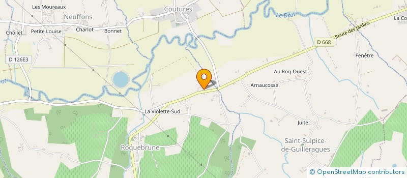localisation de l'entreprise MONSIEUR MICHAEL PERRY à ROQUEBRUNE