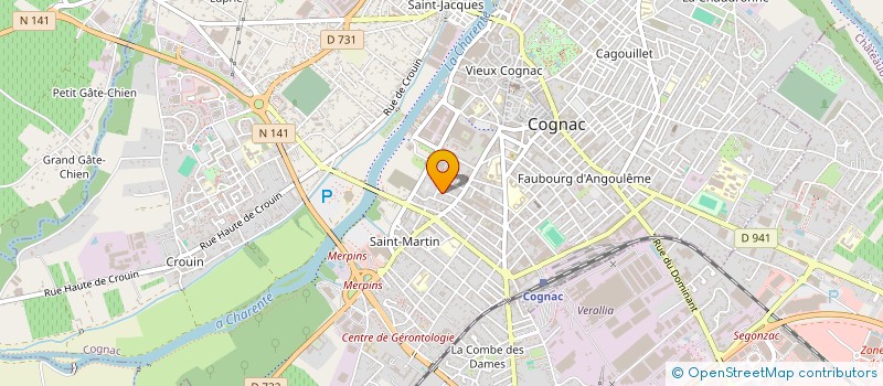 localisation de l'entreprise MONSIEUR MICHAEL PIERRE-PIERRE DIT PLUCHON à COGNAC