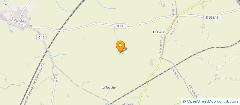 localisation de l'entreprise MONSIEUR MICHAEL PIGEARD  LE POISLAY