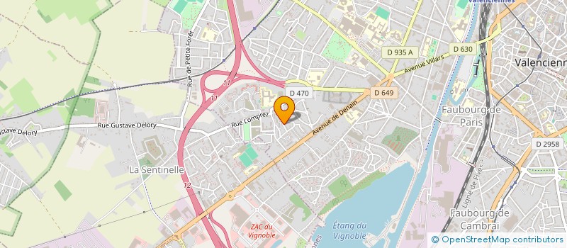 localisation de l'entreprise MONSIEUR MICHAEL PILLION à VALENCIENNES
