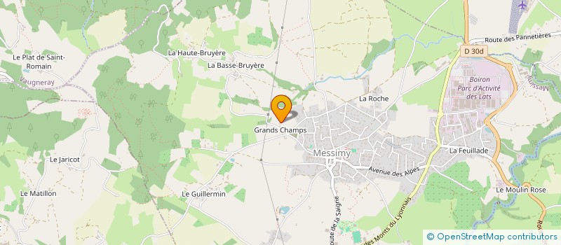 localisation de l'entreprise MONSIEUR MICHAEL POIRET  MESSIMY