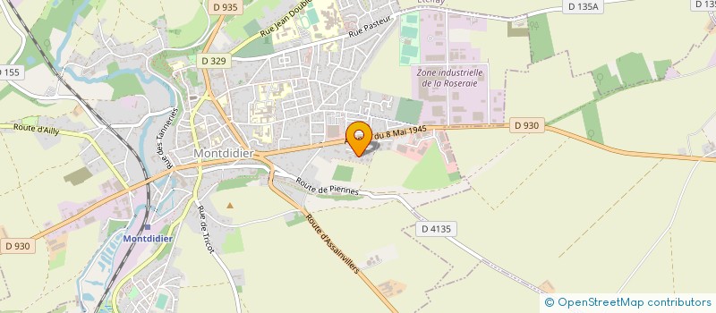 localisation de l'entreprise MONSIEUR MICHAEL POULAIN  MONTDIDIER