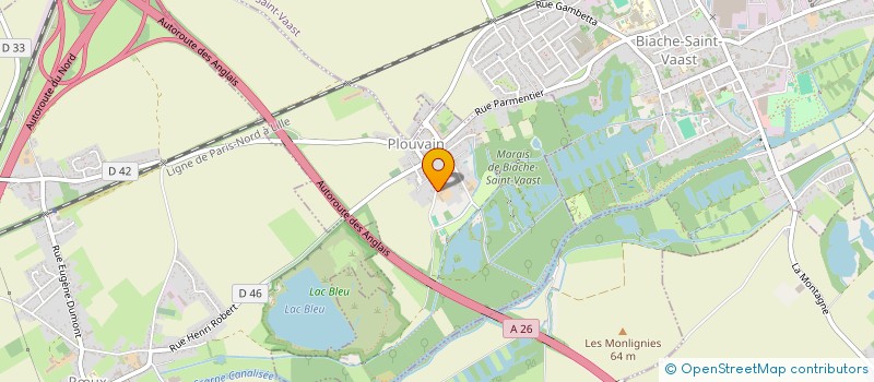 localisation de l'entreprise MONSIEUR MICHAEL PRINGERE  PLOUVAIN