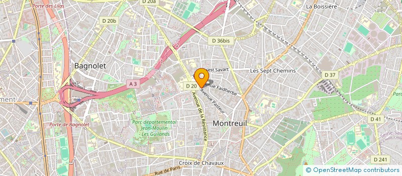 localisation de l'entreprise MONSIEUR MICHAEL PROULX à MONTREUIL
