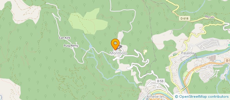 localisation de l'entreprise MONSIEUR MICHAEL PRUNIER  CORBERE-LES-CABANES