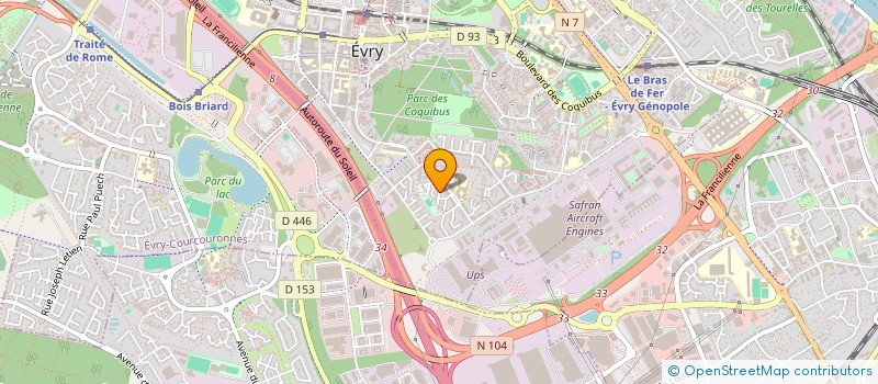 localisation de l'entreprise MONSIEUR MICHAEL RAMPALY  EVRY-COURCOURONNES