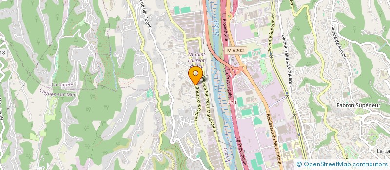 localisation de l'entreprise MONSIEUR MICHAEL RAVALLI  SAINT-LAURENT-DU-VAR