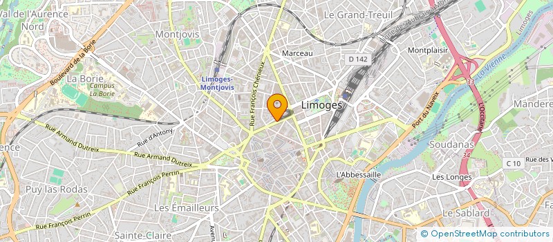 localisation de l'entreprise MONSIEUR MICHAEL RENAUD à LIMOGES