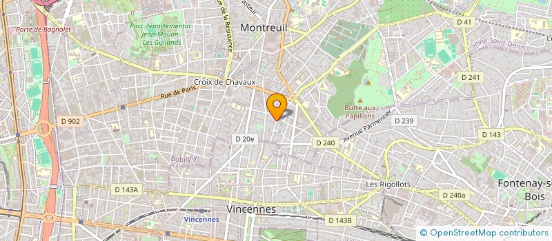 localisation de l'entreprise MONSIEUR MICHAEL RIBBE à MONTREUIL