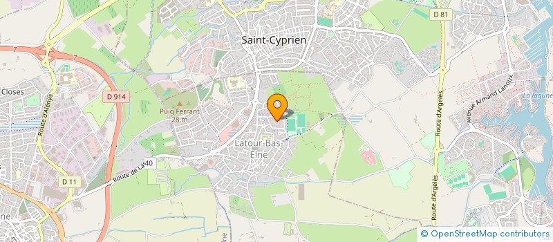 localisation de l'entreprise MONSIEUR MICHAEL RICHARD  LATOUR-BAS-ELNE