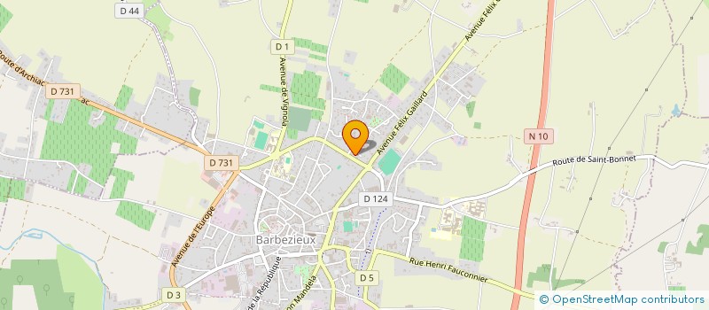 localisation de l'entreprise MONSIEUR MICHAEL RIGAUD  BARBEZIEUX-SAINT-HILAIRE