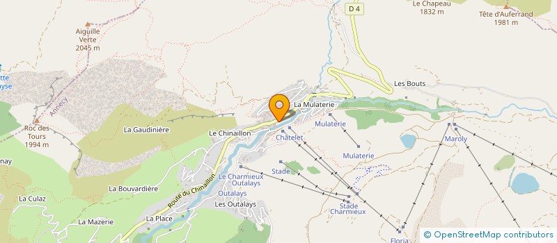 localisation de l'entreprise MONSIEUR MICHAEL ROBERTS  LE GRAND-BORNAND