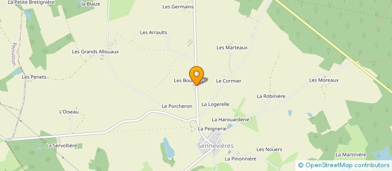 localisation de l'entreprise MONSIEUR MICHAEL ROBILLARD  SENNEVIERES