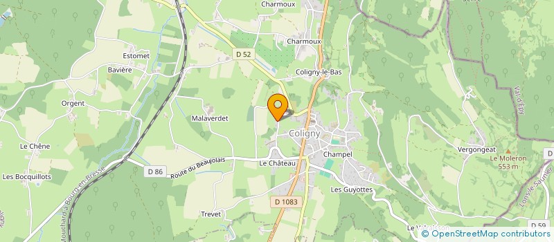 localisation de l'entreprise MONSIEUR MICHAEL ROBIN  COLIGNY