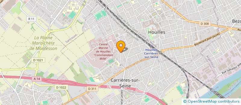 localisation de l'entreprise MONSIEUR MICHAEL RODRIGUES  HOUILLES