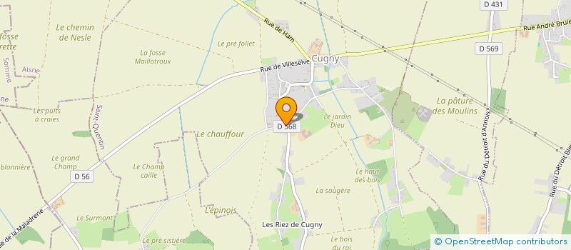 localisation de l'entreprise MONSIEUR MICHAEL RODRIGUES  CUGNY