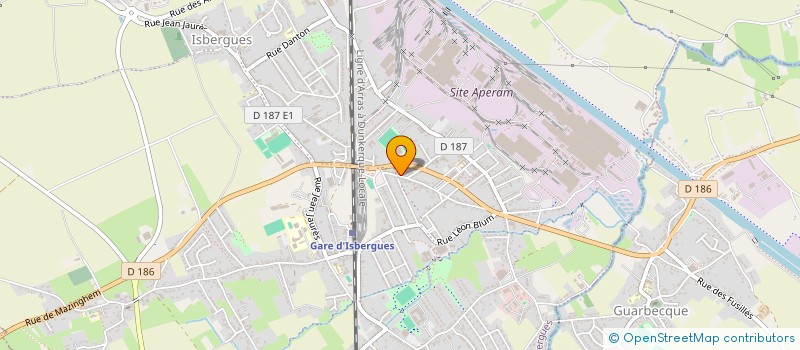 localisation de l'entreprise MONSIEUR MICHAEL ROLAND  ISBERGUES