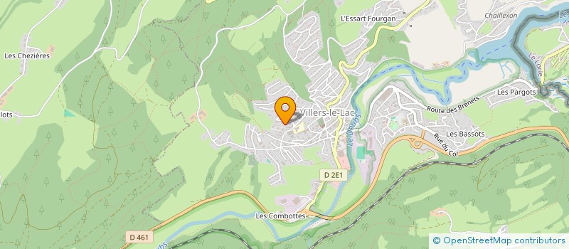 localisation de l'entreprise MONSIEUR MICHAEL RONFARD  VILLERS-LE-LAC