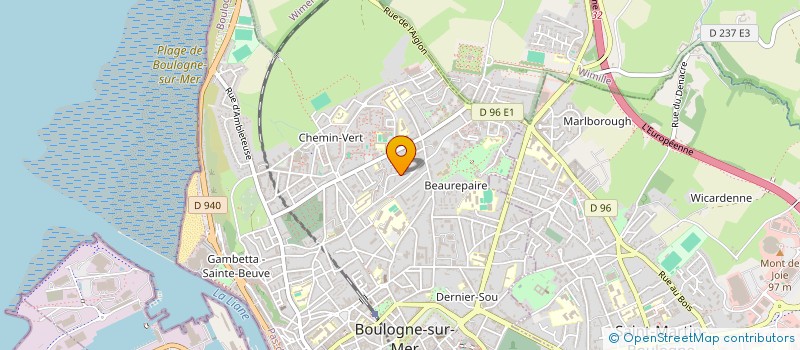 localisation de l'entreprise MONSIEUR MICHAEL ROUAULT  BOULOGNE-SUR-MER