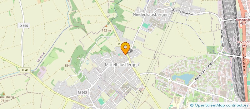 localisation de l'entreprise MONSIEUR MICHAEL SABATIE  MITTELHAUSBERGEN