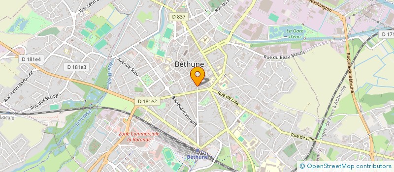 localisation de l'entreprise MONSIEUR MICHAEL SAILLIOT  BETHUNE