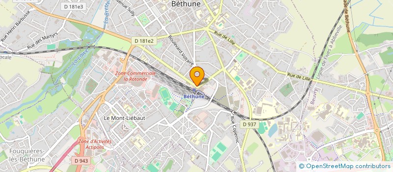 localisation de l'entreprise MONSIEUR MICHAEL SCALONE  BETHUNE