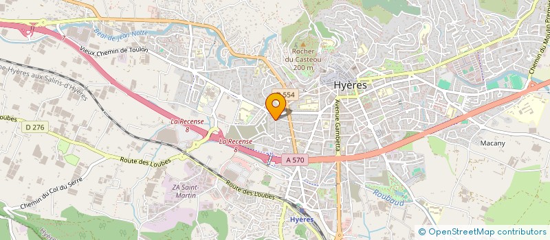 localisation de l'entreprise MONSIEUR MICHAEL SCAMORRI  HYERES