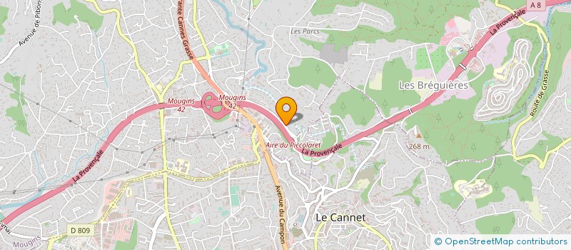 localisation de l'entreprise MONSIEUR MICHAEL SPINETTI  MOUGINS