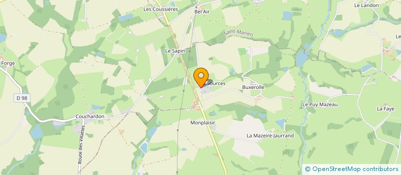 localisation de l'entreprise MONSIEUR MICHAEL SUTER à BOUSSAC-BOURG
