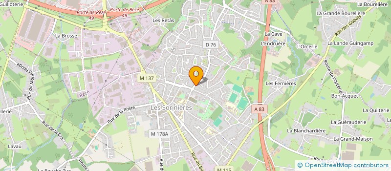 localisation de l'entreprise MONSIEUR MICHAEL THYL  LES SORINIERES