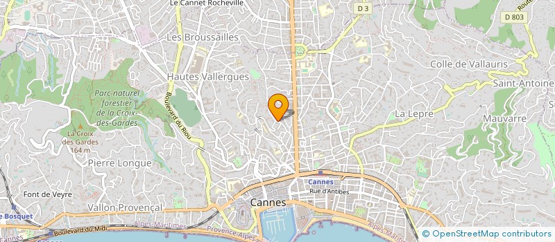 localisation de l'entreprise MONSIEUR MICHAEL TREAL  CANNES