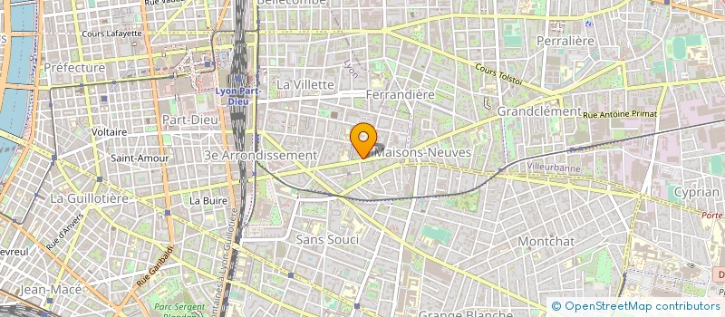 localisation de l'entreprise MONSIEUR MICHAEL TSHISHIMBI AMISSI  VILLEURBANNE