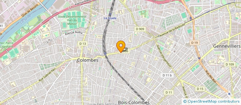 localisation de l'entreprise MONSIEUR MICHAEL VARIN à COLOMBES
