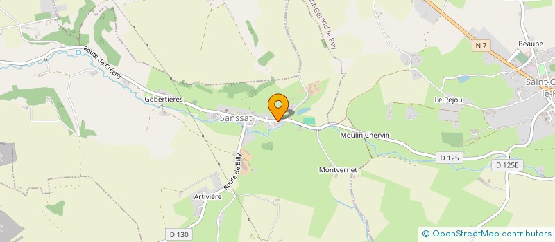 localisation de l'entreprise MONSIEUR MICHAEL VERNET  SANSSAT