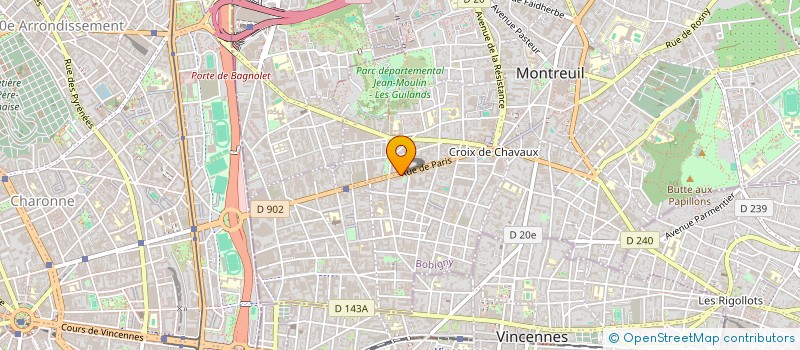 localisation de l'entreprise MONSIEUR MICHAEL VEY à MONTREUIL
