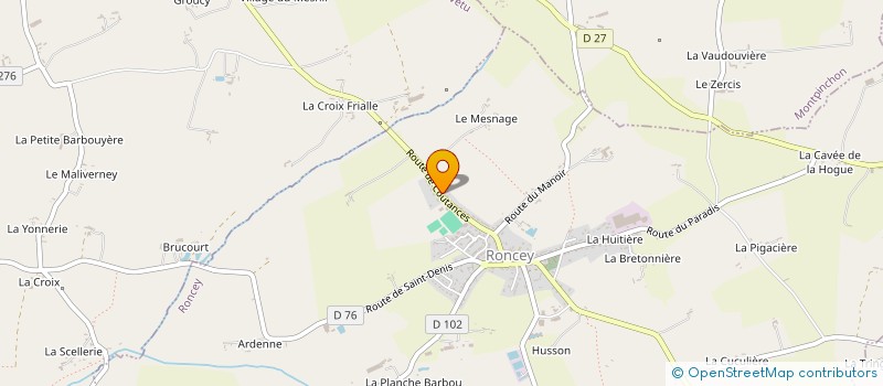 localisation de l'entreprise MONSIEUR MICHAEL VILLAIN  RONCEY