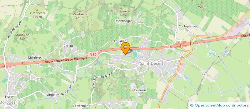 localisation de l'entreprise MONSIEUR MICHAEL VION  SAINT-DESERT