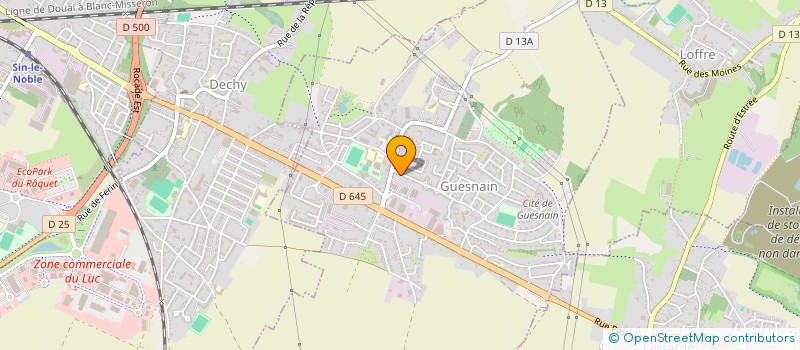 localisation de l'entreprise MONSIEUR MICHAEL VOISIN  GUESNAIN