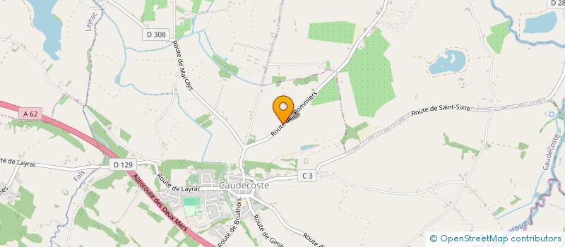 localisation de l'entreprise MONSIEUR MICHAEL VOUSSURE  CAUDECOSTE