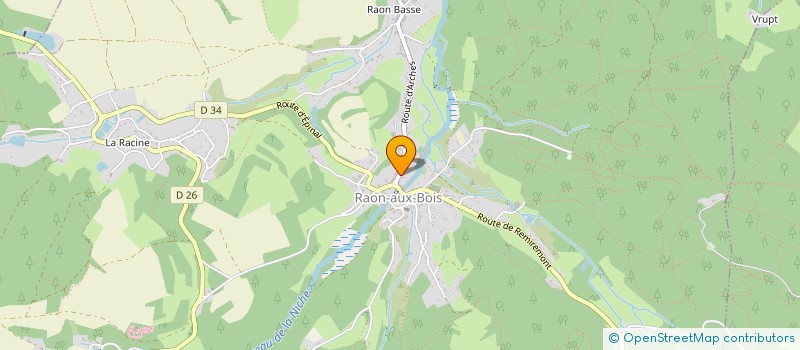 localisation de l'entreprise MONSIEUR MICHAEL VUILLEMIN  RAON-AUX-BOIS